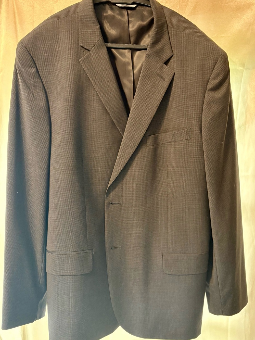 Nautica Men's Dark Charcoal Gray and Green Blazer - Two-Button Suit Jacket size